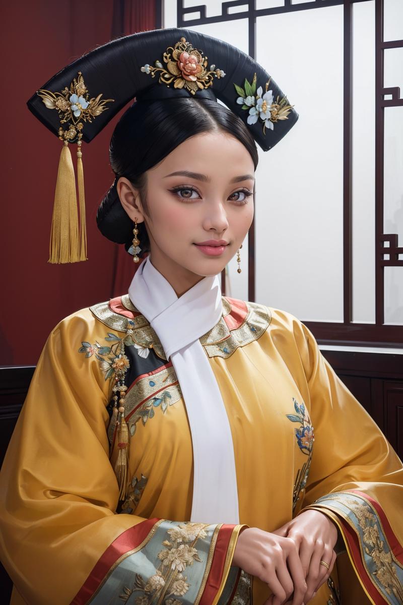 24710-3995015921-((Masterpiece, best quality, edgQuality)),smile,_qingchao, a woman in a traditional chinese dress poses for a picture , woman we.png